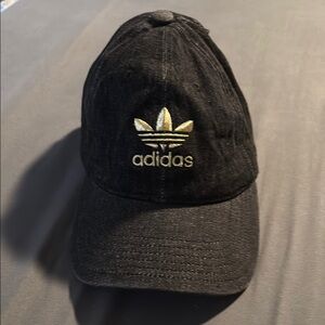 Adidas Black Cap with Gold Logo